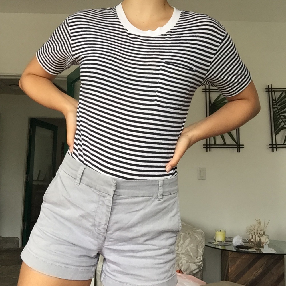 J crew striped bodysuit size small